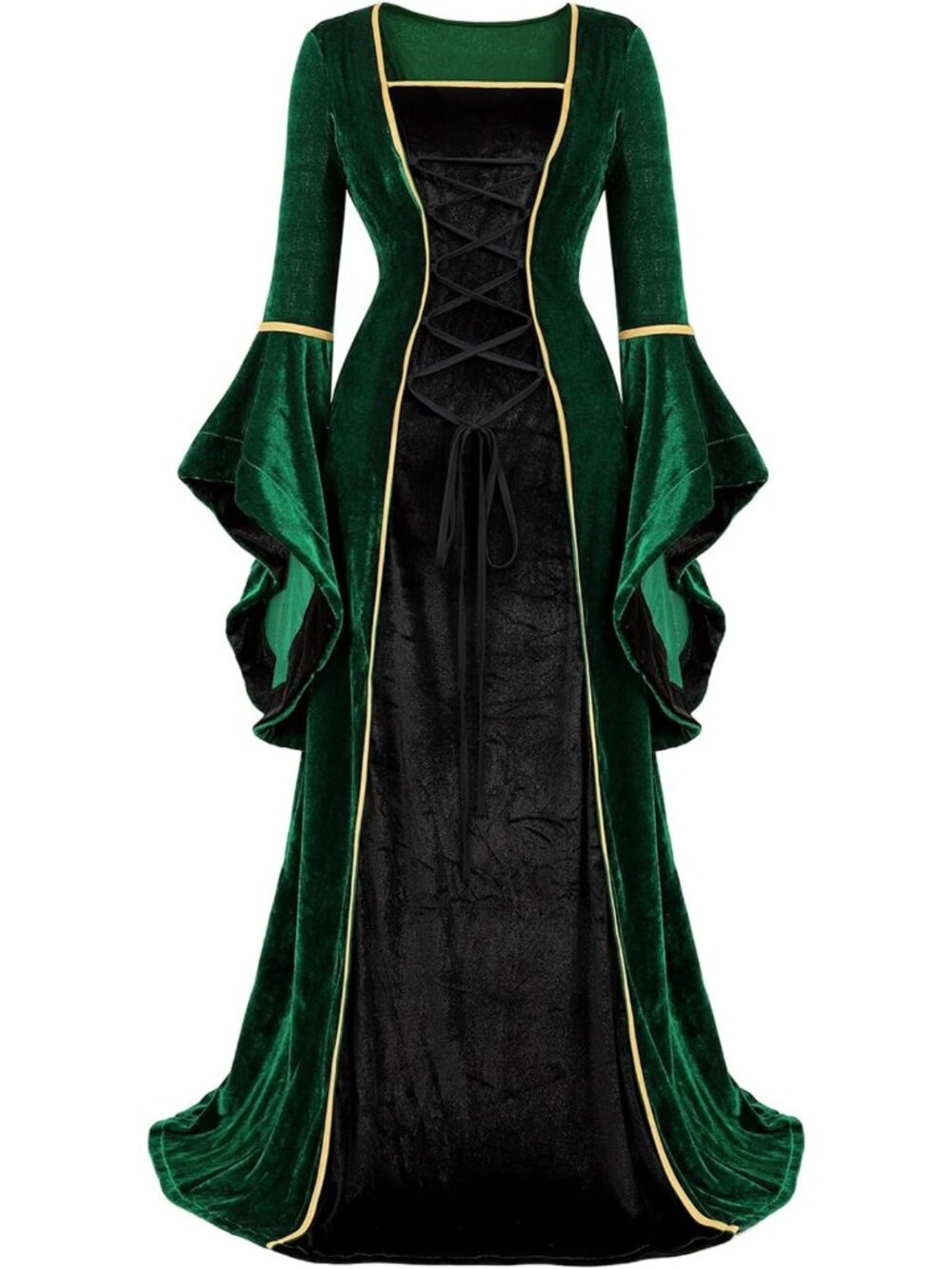 Medieval Renaissance Dress for Women - Halloween Costume & Fairy Festival Outfit